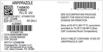Label (62332 099 31 Aripiprazole 10mg 67046 873 30)